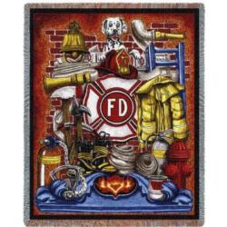 Fireman's Pride Tapestry Throw